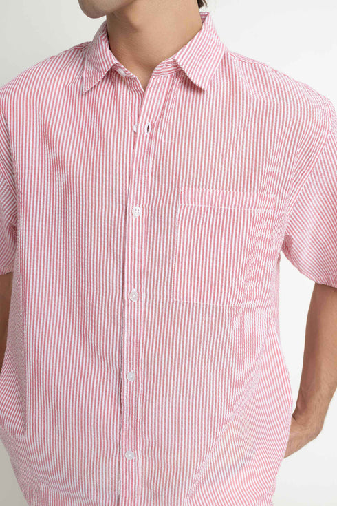 Striped Seersucker Shirt
